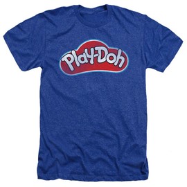 Play Doh Lid Unisex Adult Heather T Shirt for Men and Women, Medium Royal Blue