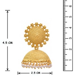 Crunchy Fashion Stylish Fancy Party Wear Traditional Indian Jewelry Meenakari Jhumki Jhumka Earrings for Women