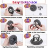 8Pcs Steel Wool Scrubber with 6 Replacement Pads and 2Stainless