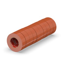 ERKO Isolierband Braun 10er Pack 15mm x 10m PVC Elektrische Leitungen Reparatur, Hochflexibel mit starker Klebekraft, Chemiebeständig, Wasserfest
