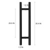 HONGYUN 36 inches Solid Standoffs Heavy-Duty Commercial Grade-304 Stainless Steel