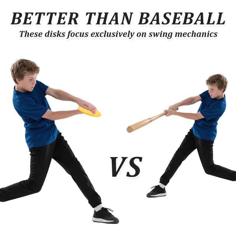 4 Pack Baseball Swing Trainer Swing Disk, 7 Inch Baseball