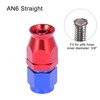X AUTOHAUX 2pcs AN6 0 Degree Swivel Car Hose End
