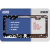 1Pack Bigfoot & American Flag License Plate Frame