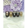 Queen coronation handmade nail tips - Long Almond / 여왕즉위식