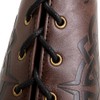 HOEACXY Leather Bracers for Men Viking Embossed Tree Bracers Medieval