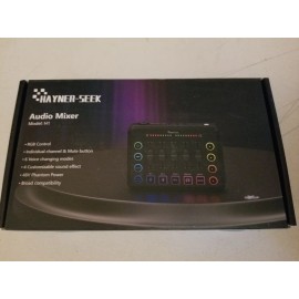 Hayner Seek H1 Black Podcast Equipment DJ Audio Mixer For Live Streaming