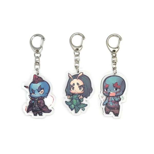 EBTY DREAMS Inc. - Set of 3 Guardians Acrylic Keychain