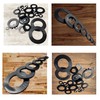 M12 Black Nylon Washers Flat Form A DIN 125A (Pack