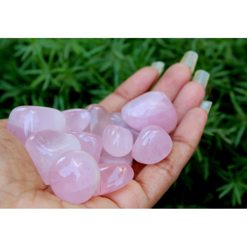Jet Rose Tumbled Stone 100 Grams Approx. 0.75" to 1"inch