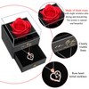 JoycuFF Rose Heart Pendant Necklace Gifts for Women I Love