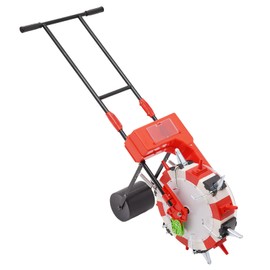 GrfceVue Hand-Push Garden Seeder, 6 Nozzles Handheld Seeding Machine Portable Planter Spreader Adjustable Depth Fertilizer Roller Seeder Precision for Corn Soybean Peanut, Planting Spacing 10.24in