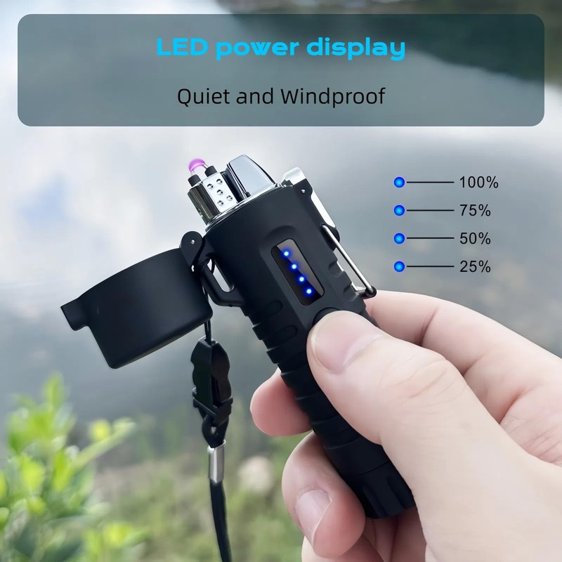 NINSI Electric Lighter, Flexible Neck Plasma Arc Lighter, USB C