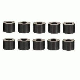 Spacer Sleeves for M8 Screws, Length 10 mm, Plastic, Black, Set of 10