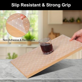 Cooyes Shelf Liner – Premium Non-Adhesive Cabinet & Drawer Liner for Kitchen – Waterproof Shelf Paper with Modern Pattern – Durable EVA Cabinet Mat – Easy to Cut （12" W x 120" L）