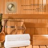 Wooden Sauna Thermometer Squared 0 to 120 Celsius High Accuracy