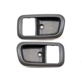 PT Auto Warehouse TO-2950F-2RP - Embellecedor para Manilla de Puerta Interior de Color Gris Oscuro - Solo para cabinas Regulares/extendidas, par Trasero Izquierdo/Derecho