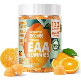 Pets Purest EAA Gummies 120 Gummies (Blueberry) Essential Amino Acids - All 9 Essential Aminos (EA, Orange, 120 Count (Pack of 1) / Pets Purest EAA Gummies 120 Gummies (Blueberry) Essential Amino Acids - All 9 Essential Aminos (EA, Orange, 120 Count (Pack of 1)