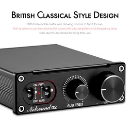 Nobsound G2 Mini Digital Power Amplifier, 100W, Subwoofer Compatible, Full Frequency Amplifier, Power Amplifier