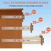 14 inch Drawer Slides 1 Pairs (2pcs) Soft Self Close