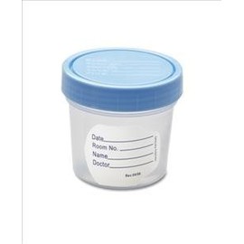 Polypropylene Specimen Container, Specimen Container, 4oz, Sterile Fluid Path, in Poly-Bag (100 Each/Case)