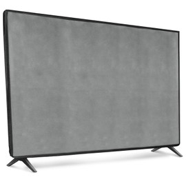 kwmobile 32 Inch TV Case - Indoor TV Screen Protector Cover - TV Screen Dust Cover - Light Grey