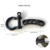 SU LIFE 10 Pack Adjustable Bow Shackles, Metal Paracord Buckles