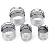 HULISEN Biscuit Cutter Set (5 Pieces/Set), Stainless Steel Round Biscuit
