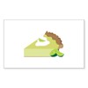 CafePress Key Lime Pie Sticker Rectangle Bumper Sticker Car Decal