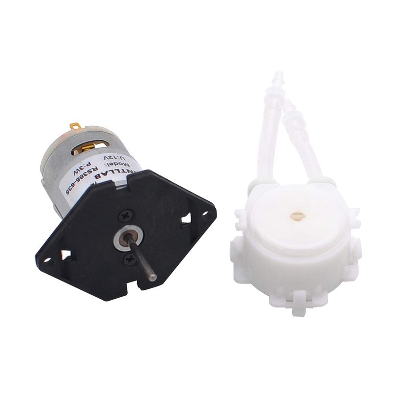INTLLAB 4pcs/Pack 12V DC DIY Peristaltic Liquid Pump Dosing Pump