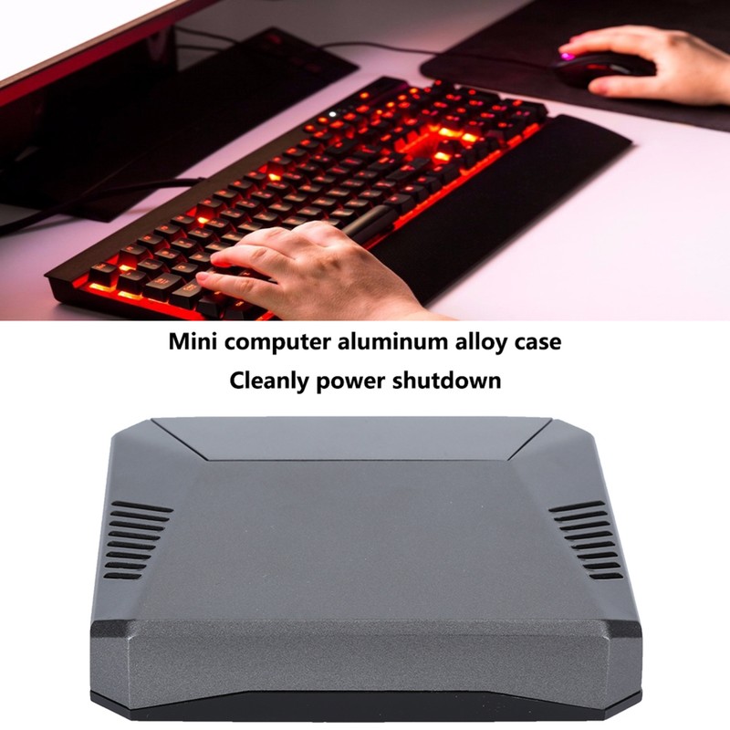 For Raspberry Pi 4B Case Mini Computer Aluminum Alloy Shell