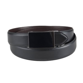 Dockers Men's Custom Fit Belts-with Track Pressure Locking Buckle Technology, Sleek Black, X-Large (42-44)