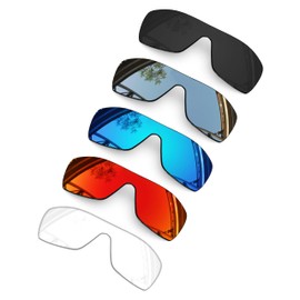 SmartVLT Set of 5 Men's Replacement Lenses for Oakley Batwolf OO9101 Sunglass Combo Pack S01