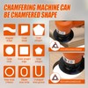 Aepiraza 2 In 1 Pneumatic Chamfer Tool, Orange Mini Pneumatic