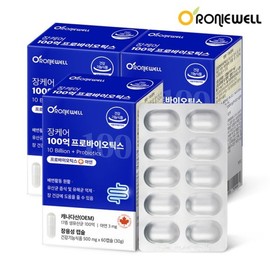 Roniwell 로니웰 장케어 100억 프로바이오틱스 60캡슐 x 3개 (총 6개월분) Ronnywell Joint Care 10 Billion Probiotics 60 Capsules x 3 (Total 6 Months Supply)
