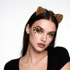 Moikolok Cheetah Leopard Ears Headband Cat Ears Hairband