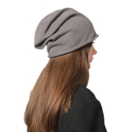YiyiLai Knit Hat, Small Facial Effect, Large Size, Unisex, Basic Hat, Wool Hat, Autumn & Winter, Ribbed Knit Cap, Cold Protection, Commuting to Work, gray