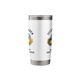 Antisocial Duck Funny Duct Tape With Sarcastic Attitude Stainless Steel Insulated Tumbler