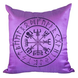 Viking Compass Stencil 25.40 x 25.40 cm (M) - Vegvisir Runes Nordic Compass Design Stencil Symbol for Protection and Guidance