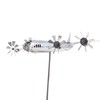 Aircraft Wind Sculpture Wind Powered Rotate Stainless Steel Airplane Windmill