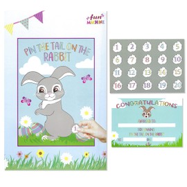 Robelli Easter Time Stick the Tail on the Bunny Kids Game
