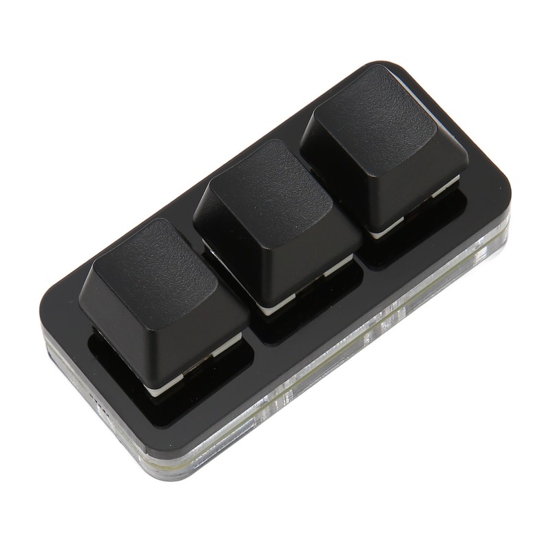 USB 3 Key Mini Keypad RGB LED Backlight Supports Hot