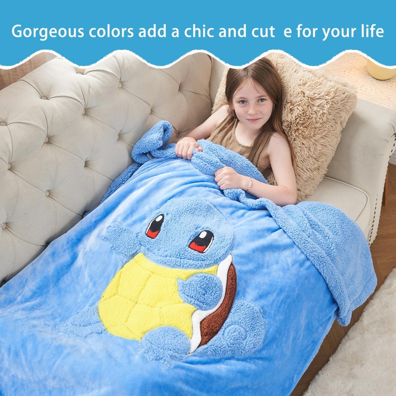 NEWCOSPLAY Kids Blanket Sherpa Blanket Plush Warm for Boys Girls