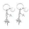 Shoyisenka 2 Pcs Moon Star Keychain, Car Key Keychain, Star