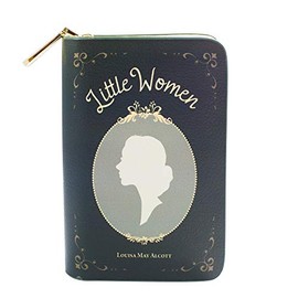 Well Read Little Women by Jane Austen Book Themed Zip Around Wallet for Book Lovers- Ideal Literary Gift for Book Club, Readers & Bookworms - Vegan Faux Leather Clutch