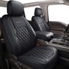 Huidasource Dodge Ram Front Seat Covers, Waterproof Leather Pickup Truck