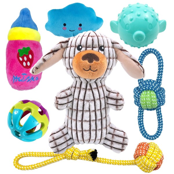 Dog Toy, Dog Rope, Sound Toy, Dog Toy, Chewing Toy, Pet Squeaky Toy, Sound, Rope, Toy, Pet Toy, Cotton, Stress Relief, Durable, Durable, Clean, Suitable for Puppies and Small Dogs
