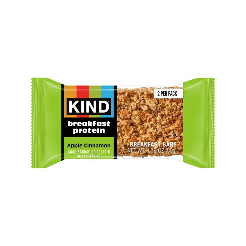 KIND Breakfast Protein Bars, Apple Cinnamon, Gluten Free, Low Sodium,