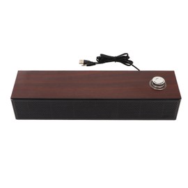 Computer Speakers Multifunctional Stylish Vintage USB Power Supply HiFi Stereo Computer Soundbar for Desktop Laptop PC