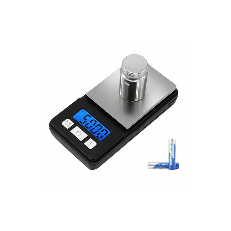 Báscula Digital de Bolsillo, Báscula de Precisión, 200g/0.01g, Equipado con